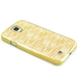 Imagem de Capa para Galaxy S4 i9500 com Tiras Horizontais Brilhantes - Dourada