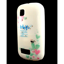Imagem de Capa para Nokia Asha 200 de Plástico com Strass Brilhante - Branca