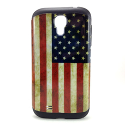 Imagem de Capa para Galaxy S4 i9500 de TPU com Estampa em Plástico - USA