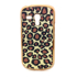 Imagem de Capa para Galaxy S3 Mini i8190 de Plástico com Glitter - Leopardo Dourado