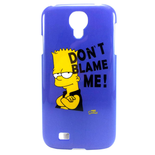 Imagem de Capa para Galaxy S4 i9500 de Plástico - Bart Simpsom "Dont Blame Me"