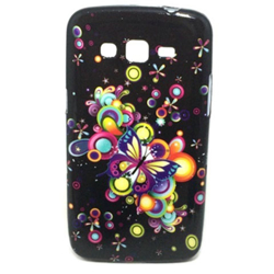 Imagem de Capa para Galaxy Gran 2 Duos G7102 de TPU com Strass - Borboletas