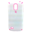 Imagem de Capa para Galaxy S4 Mini i9190 Anti Shock H Maston - Branca com Rosa