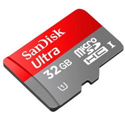 Imagem de Cartão de Memória SanDisk 32GB Ultra microSDHC UHS-I Classe 10