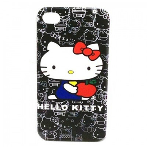 Imagem de Capa para iPhone 4 e 4S de Plástico - Hello Kitty Preta