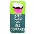 Imagem de Capa para iPhone 5 e 5S de Plástico - Keep Calm and Eat Cupcakes