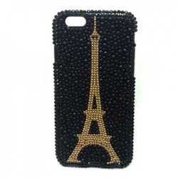 Imagem de Capa para iPhone 6 e 6S de TPU com Strass - Torre Eiffel