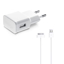 Imagem de Carregador de Parede e Cabo de Dados USB para iPhone 4 e iPhone 4S - Branco | KinGo