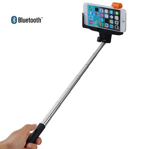 Imagem de Bastão para Selfie Retrátil com Controle Bluetooth Embutido para iOS e Andriod - Cores