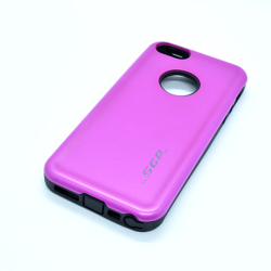 Imagem de Capa para iPhone 5 e 5S de Plástico e Silicone - Anti Shock | Rosa