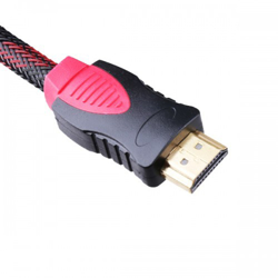 Imagem de Cabo HDMI x HDMI 1,5 metros - Versão 1.4 - 3D | Preto com Vermelho