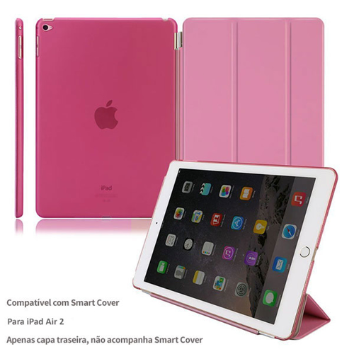 Imagem de Capa para iPad Air 2 traseira de Plástico compatível com Smart Cover - Rosa