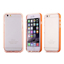 Imagem de Bumper para iPhone 6 e 6S de TPU - Dual Color | Transparente Com Laranja