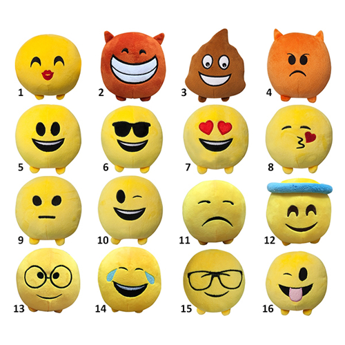 Imagem de Emoji Pelúcia 11 cm Colecionáveis - Multikids