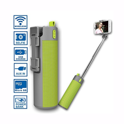 Imagem de Caixa de Som Bluetooth com Bastão de Selfie