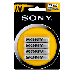 Imagem de Pilha AAA Palito SONY | Conjunto Com 4 Unidades