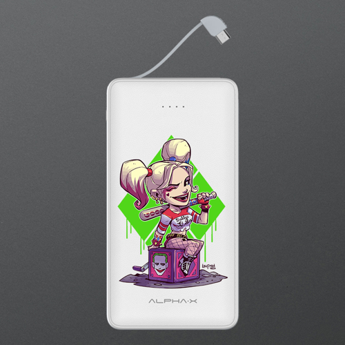 Imagem de Carregador Portátil Power Bank 6.000mAh - Arlequina