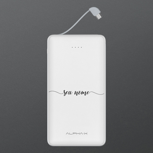Imagem de Carregador Portátil Power Bank 6.000mAh - Com Nome Manuscrito