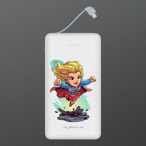 Imagem de Carregador Portátil Power Bank 6.000mAh - DC Comic | Super Girl