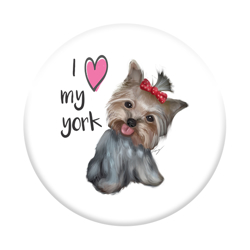 Imagem de Pop Socket - I love my York " nome do seu animal "