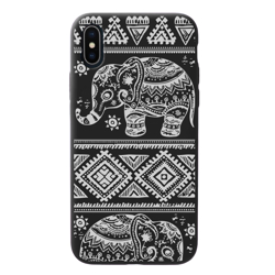 Imagem de Capa para celular Black Edition - Elefante mosaico