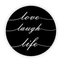 Imagem de Pop Socket - Love, Laugh, Life | Preto