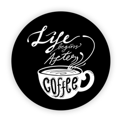 Imagem de Pop Socket - Life Begins After Coffee | Preto