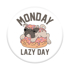 Imagem de Pop Socket - Pug | Monday Lazy Day