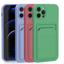 Imagem de Capa para iPhone 12 de Silicone com Porta Cartão