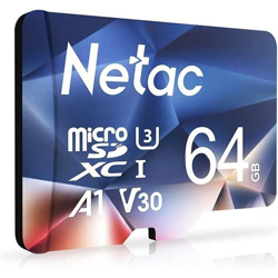 Imagem de Cartão de Memória Micro SD 64GB da Netac com Adaptador SD