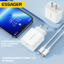 Imagem de Carregador para iPhone com saída USB-C de 20W Essager - Branco